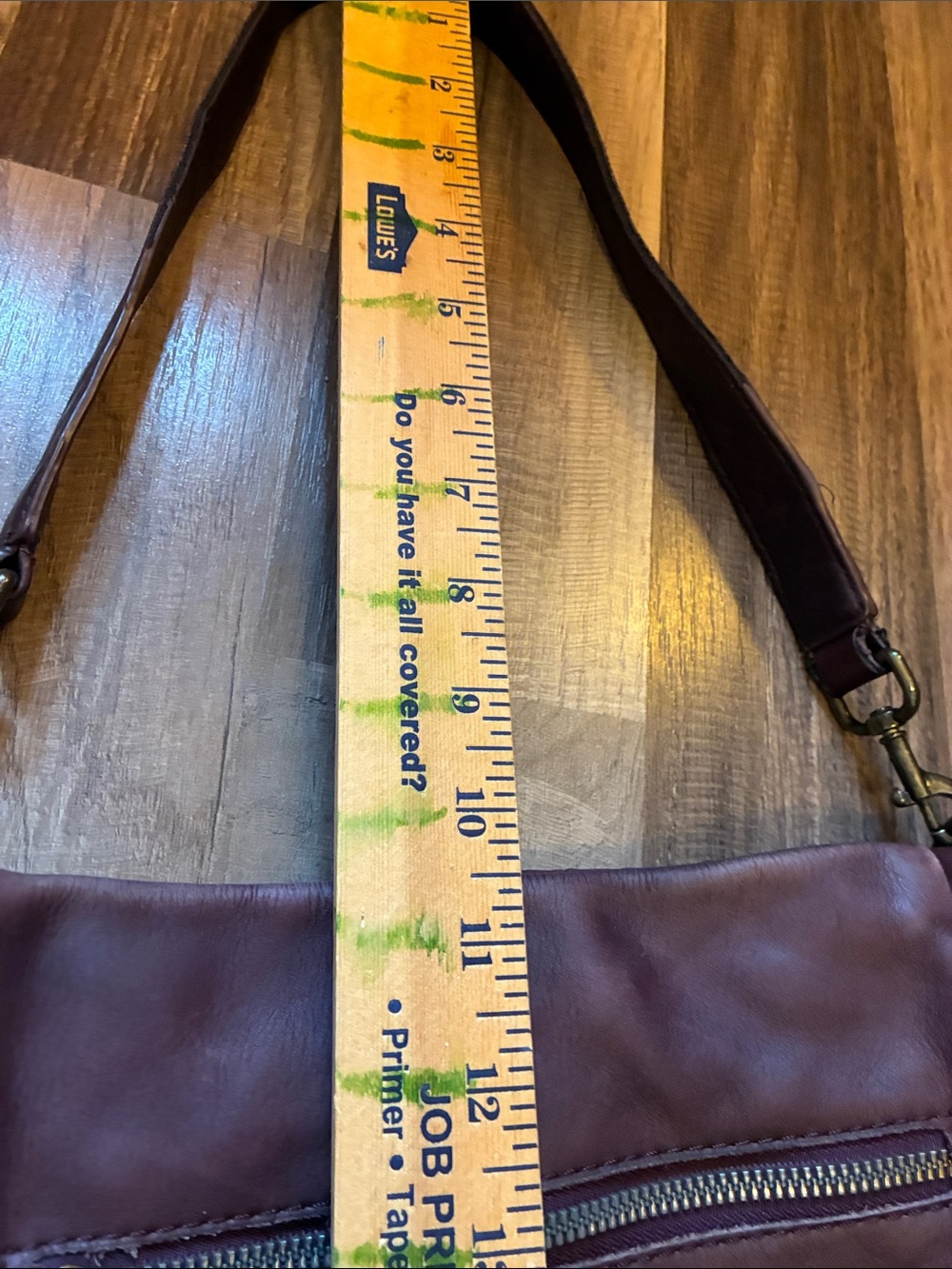 American Leather Co. Women’s Leather Shoulder Bag - Plum Purple - Picture 12 of 16